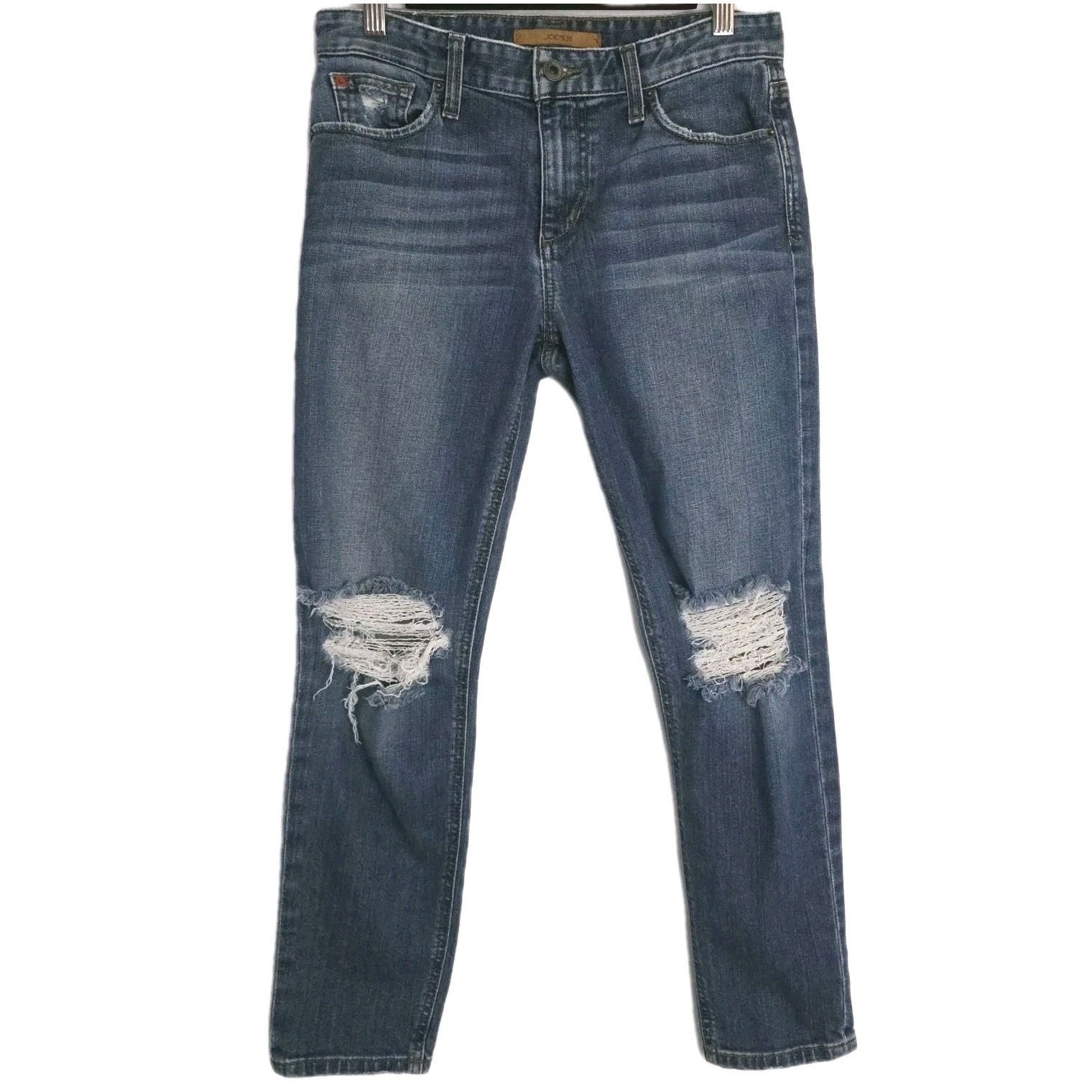 Joe's Jeans Billie Crop Boyfriend Slim Coppola Size 26 Japanese Denim Distressed